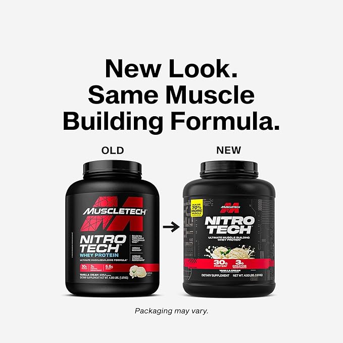 Nitro Tech Whey Protein 4 Libras | MuscleTech - Imagen 3