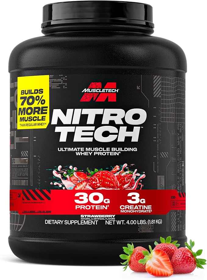 Nitro Tech Whey Protein 4 Libras | MuscleTech - Imagen 5
