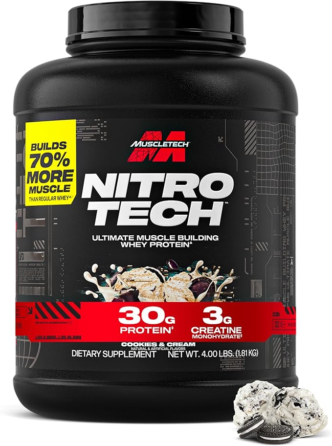 Nitro Tech Whey Protein 4 Libras | MuscleTech - Imagen 4