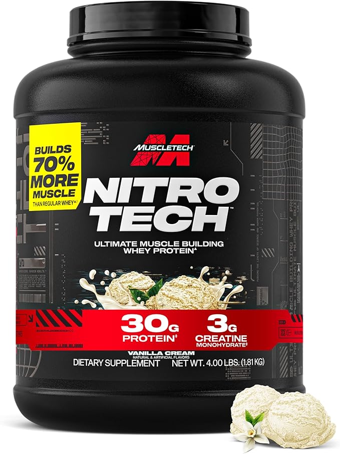 Nitro Tech Whey Protein 4 Libras | MuscleTech - Imagen 6