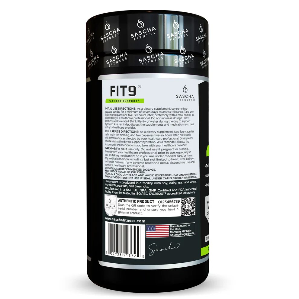 Fit 9 120 Cápsulas I Sascha Fitness - Imagen 6