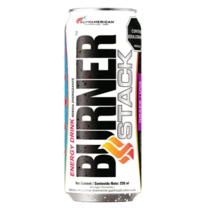 Lata de Burner Stack Energy Drink - Bebida energizante con CLA y L-Carnitina de Nutramerican