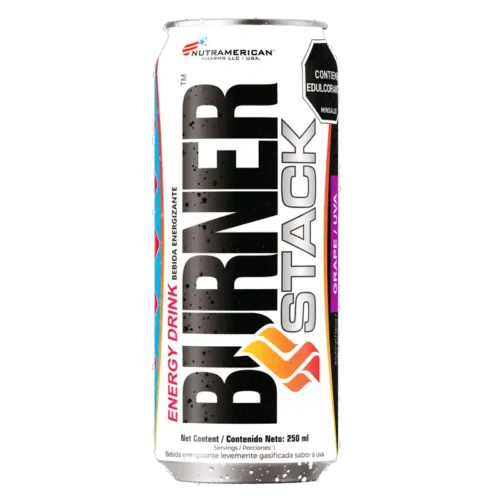 Lata de Burner Stack Energy Drink - Bebida energizante con CLA y L-Carnitina de Nutramerican