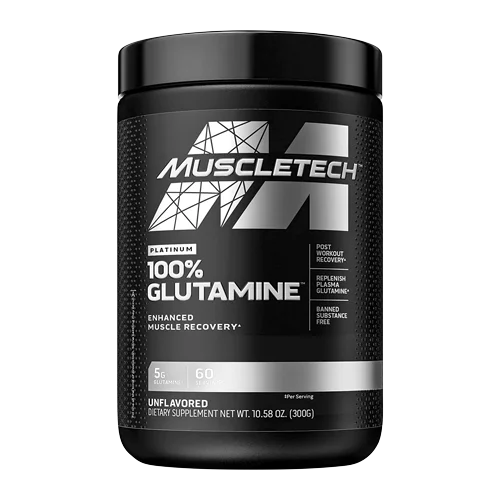 Platinum 100% Glutamine 300g de Muscletech - Recuperador muscular