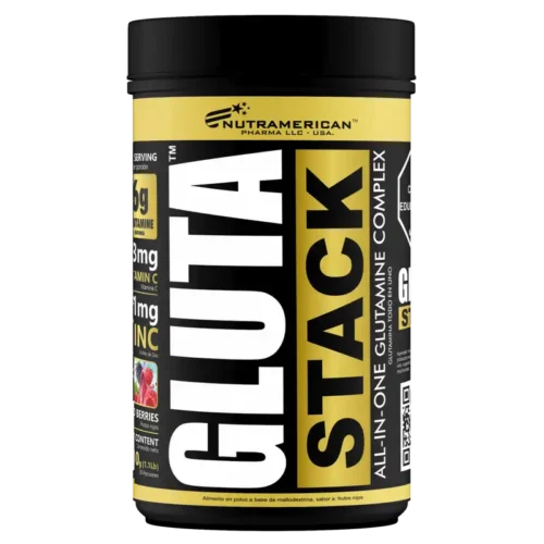 Gluta Stack 510g de Nutramerican - Glutamina Todo en Uno