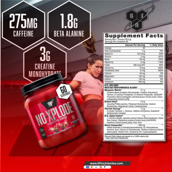 NO Xplode Pre Entreno 60 Servicios I BSN