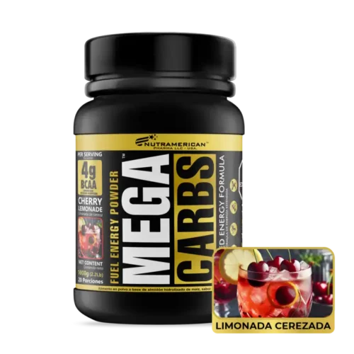 Mega Carbs 1kg de Nutramerican - Fórmula Energética con BCAA