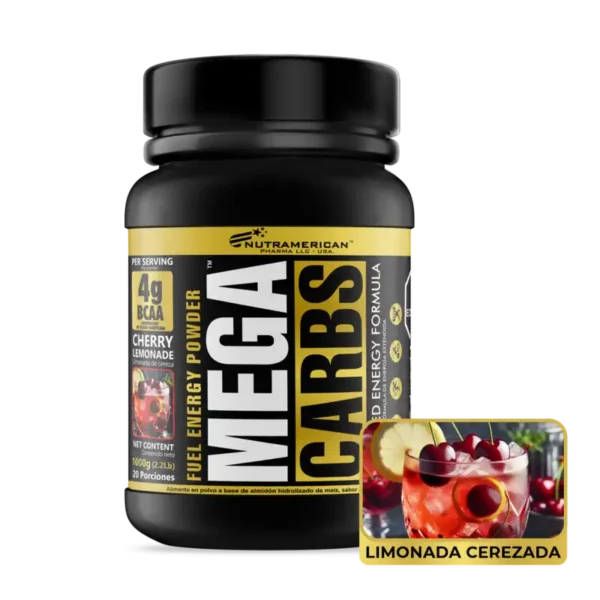 Mega Carbs 1kg de Nutramerican - Fórmula Energética con BCAA