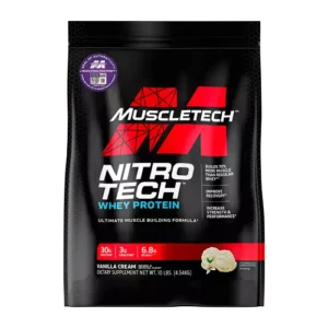 Nitro Tech Whey Protein 10LB - Proteína de suero con creatina Muscletech