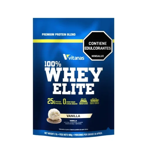 100% Whey Elite 2LB Vitanas Proteína Vainilla