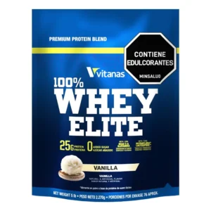 100% Whey Elite 5LB Vitanas Proteína Vainilla