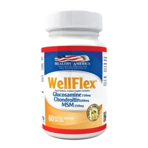 WellFlex Glucosamina 750mg Condroitina 600mg MSM 250mg Healthy America 60 caplets