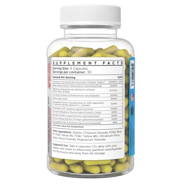 Tabla nutricional de SLIN Enhanced Athlete 120 cápsulas