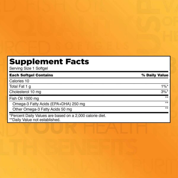 Omega 3 Fish Oil 1000 mg  400 Softgels I Kirkland Signature - Imagen 2