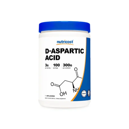 Ácido D-Aspártico 3g Nutricost, 300g, 100 Servings