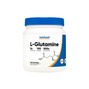 Envase de L-Glutamine 500G Nutricost