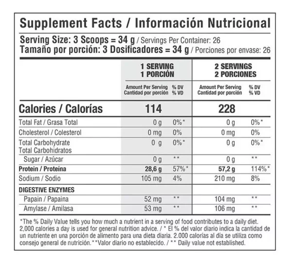 ISO Whey Hydrolyzed 100% 5LB - Proteína Aislada | Healthy Sports - Imagen 2