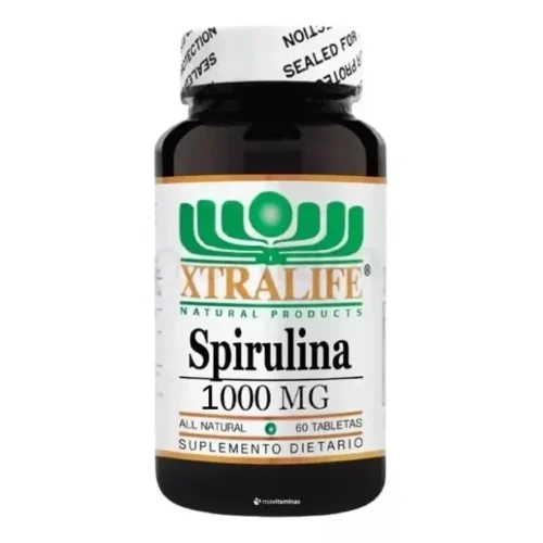 Spirulina 1000mg Xtralife 60 Tabletas