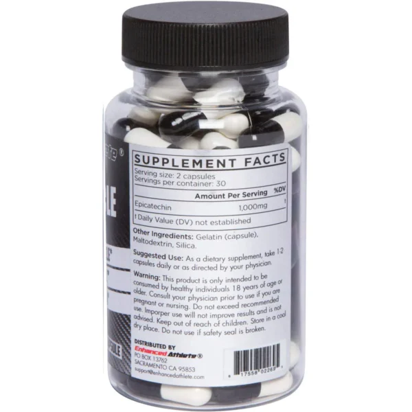 Epimuscle Epicatechin 500 mg 60 Cápsulas I Enhanced Athlete - Imagen 2