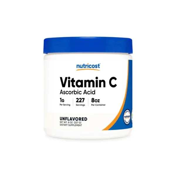 Vitamin C 1g Nutricost, 227 Servings, 8oz, Ascorbic Acid