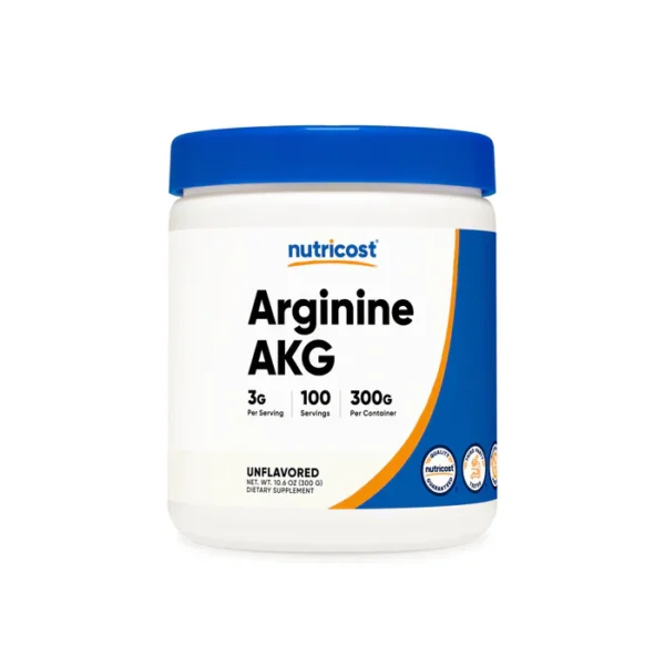 Arginina AKG 3g Nutricost, 300g, 100 Servings