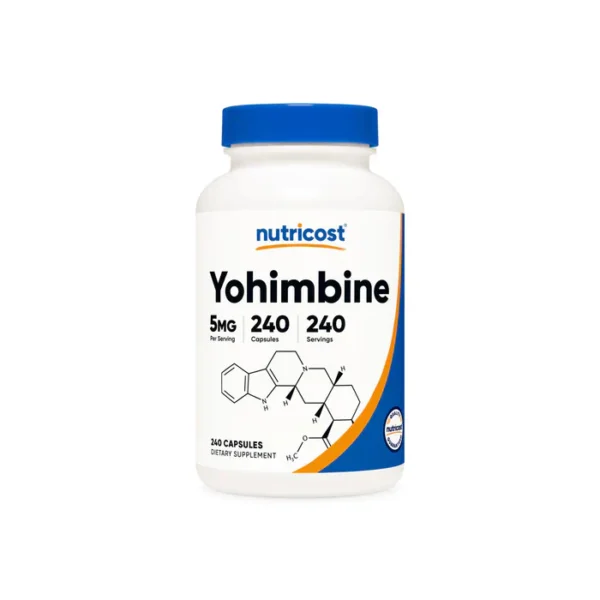 Yohimbine 5mg - 240 Cápsulas | Nutricost