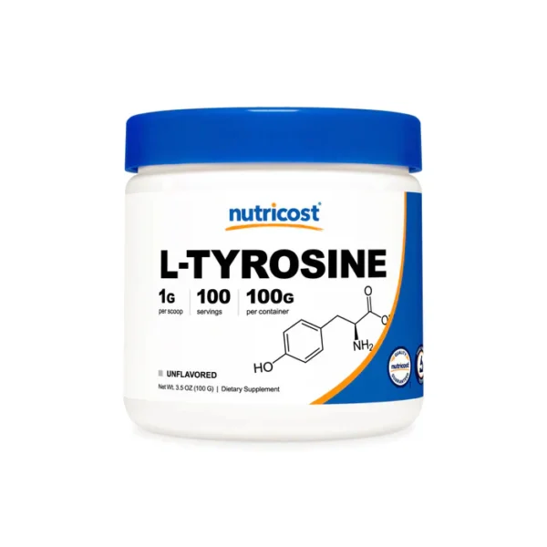 L-Tirosina 1g Nutricost, 100g, 100 Servings