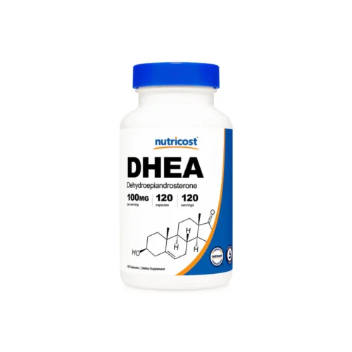 Frasco de DHEA Nutricost 100 mg - 120 Cápsulas