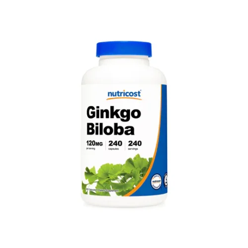 Ginkgo Biloba 120mg Nutricost, 240 cápsulas