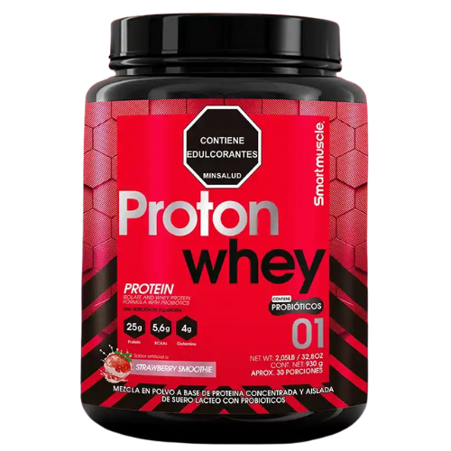 Bolsa de Proton Whey 2 Libras Smart Muscle proteína con probióticos