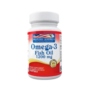 Omega-3 Fish Oil 1200mg 60 Softgels Healthy America