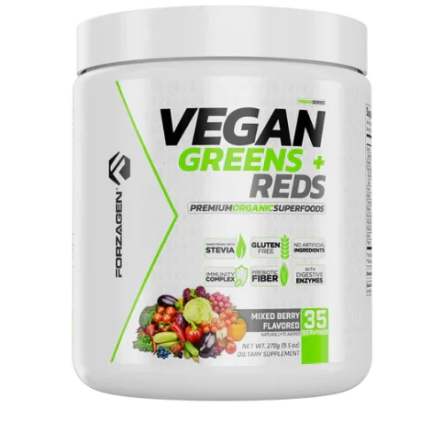 Vegan Greens + Reds Forzagen, 35 Servings, Organic Superfoods