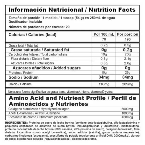 Proteína Bi-Pro Lite 2.4LB - Whey Protein Aislada | Nutramerican - Imagen 2