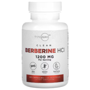 Berberine HCl 1200mg Type Zero suplemento para control de azúcar en sangre