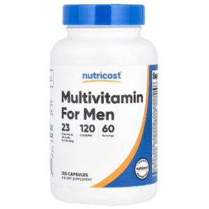 Multivitamin for Men 120 cápsulas Nutricost, suplemento multivitamínico para hombres