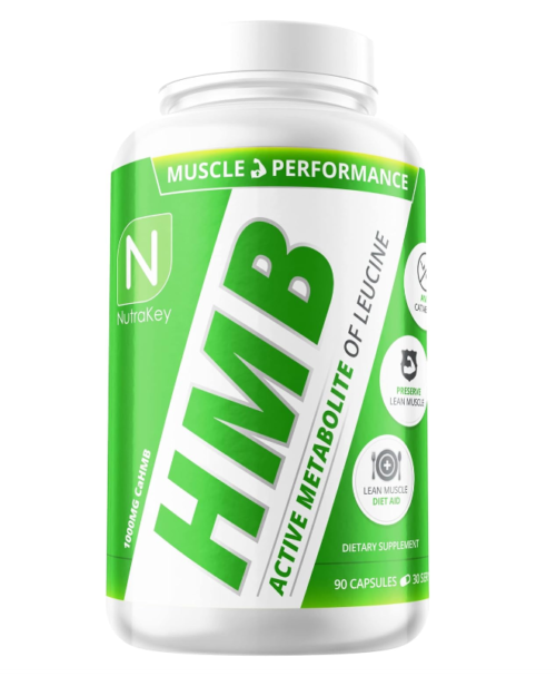 HMB 90 Cápsulas NutraKey - Preserva Masa Muscular y Reduce el Catabolismo