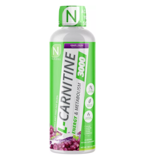 L-Carnitine 3000 NutraKey - Quema Grasa y Aumenta Energía