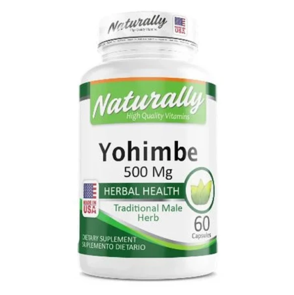 Yohimbe 500 mg 60 caps Herbal Health Suplemento Natural