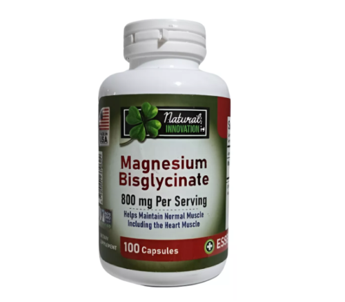 Magnesio Bisglicinato 800mg Natural Innovation 100 Cápsulas