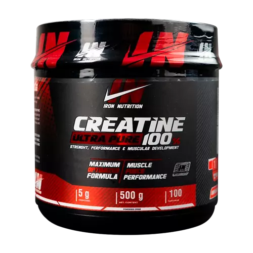 Creatina Ultra Pure 100% Iron Nutrition 500g - 100 porciones