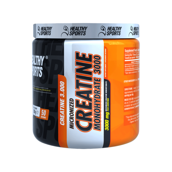 Creatine Monohydrate 3000 150g de Healthy Sports, creatina micronizada para mejorar el rendimiento.