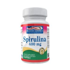 Spirulina 400 mg Healthy America en softgels.