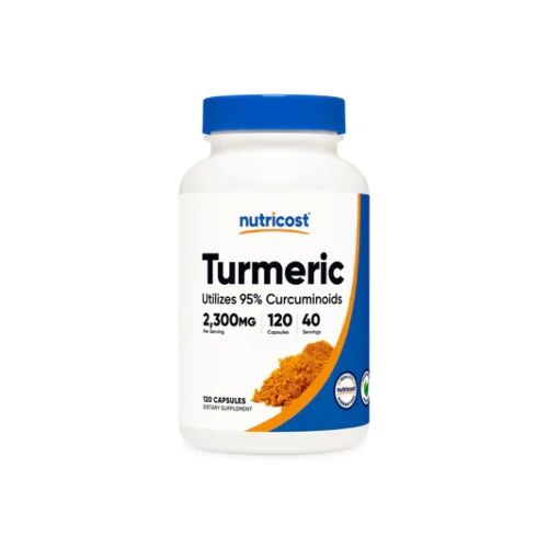 Turmeric 2300mg 120 cápsulas Nutricost, suplemento de cúrcuma con BioPerine®