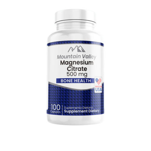 Magnesium Citrate 500 mg 100 cápsulas - Mountain Valley