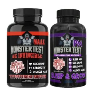 Frascos de Monster Test Maxx y Monster Test PM - Potenciador de Testosterona