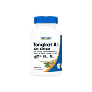 Tongkat Ali 200:1 Extract 1000mg 60 cápsulas Nutricost, suplemento para aumentar testosterona