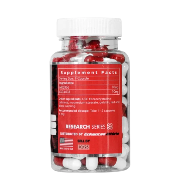 Ostadrol (Ostarine 10mg + Ligandrol 10mg) 60 Capsulas I Enhanced Athlete - Imagen 2