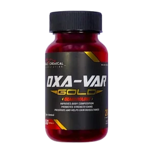 Oxa-Var Gold Oxandrolona 20 mg 60 Cápsulas - Fuerza y Masa Magra