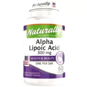 Alpha Lipoic Acid 300 mg 60 caps Health & Beauty Suplemento Naturally