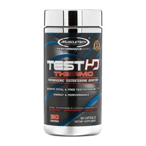 Test HD Thermo 90 Cápsulas MuscleTech - Potenciador de Testosterona y Termogénico